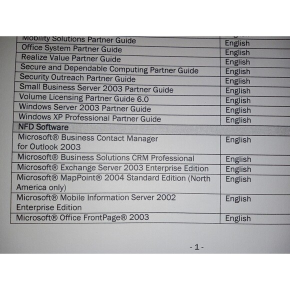 Microsoft Partner Guides 2004-2005 Complete Action Pack NEW! SQL OFFICE... - Picture 5 of 9